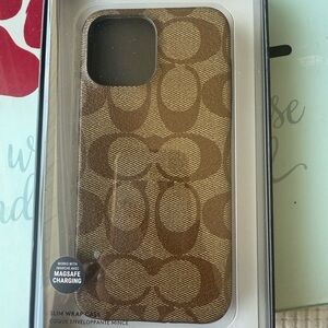 Coach Signature Tan iPhone Case